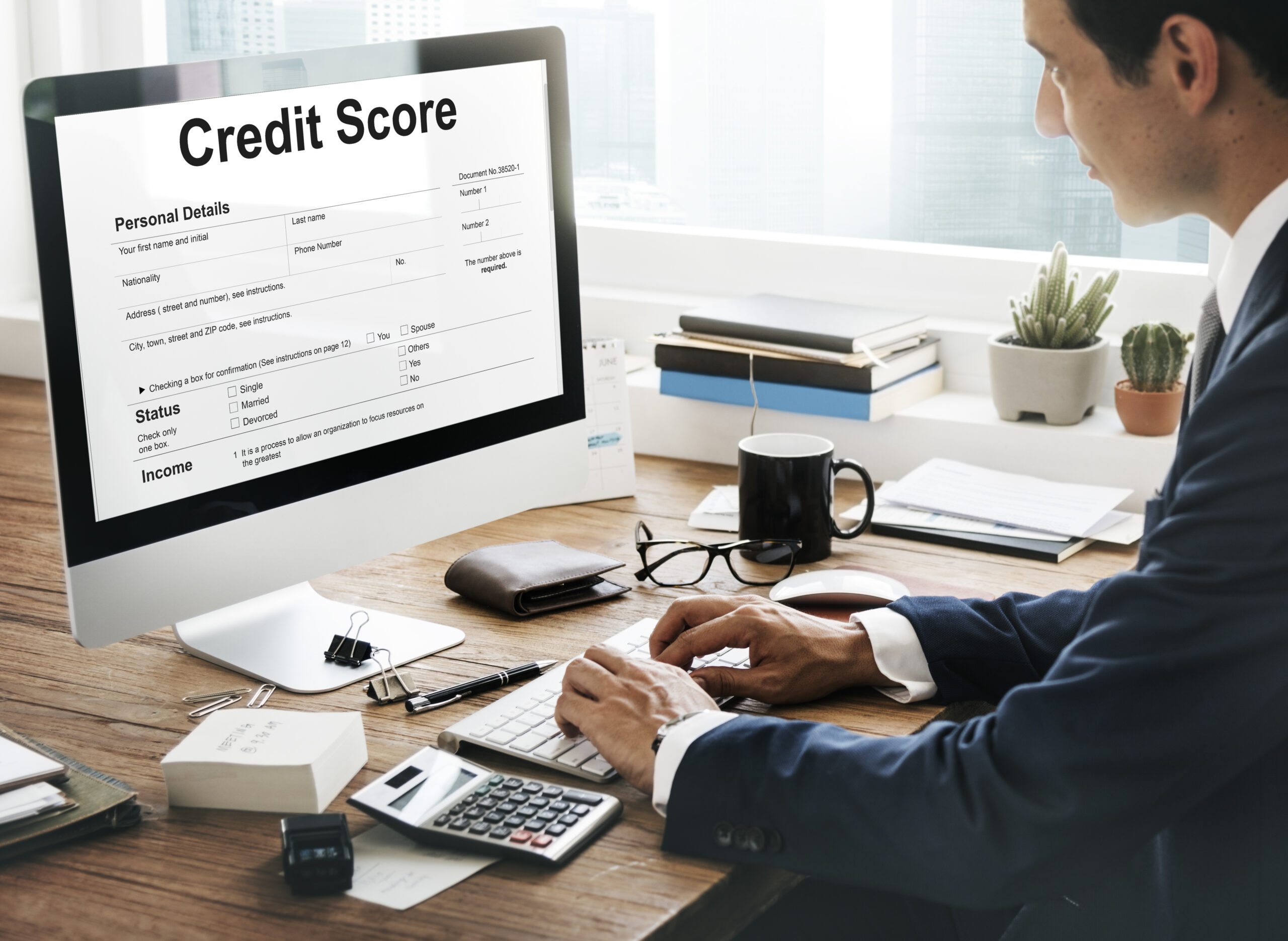 Credit Score Financial Banking Economy Concept